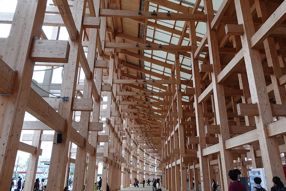 大阪・関西万博の大屋根リング。（写真／編集部）