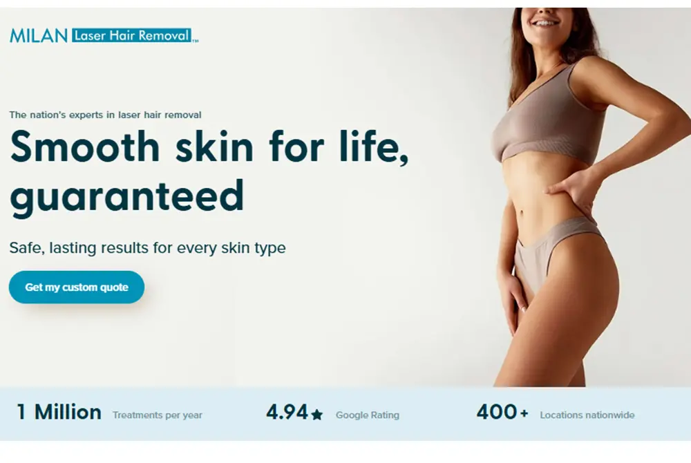 米国で存在感を示すレーザー専門の美容クリニック。Milan Laser Hair Removalは400拠点を越える。(出典/Milan Laser Hair Removal)