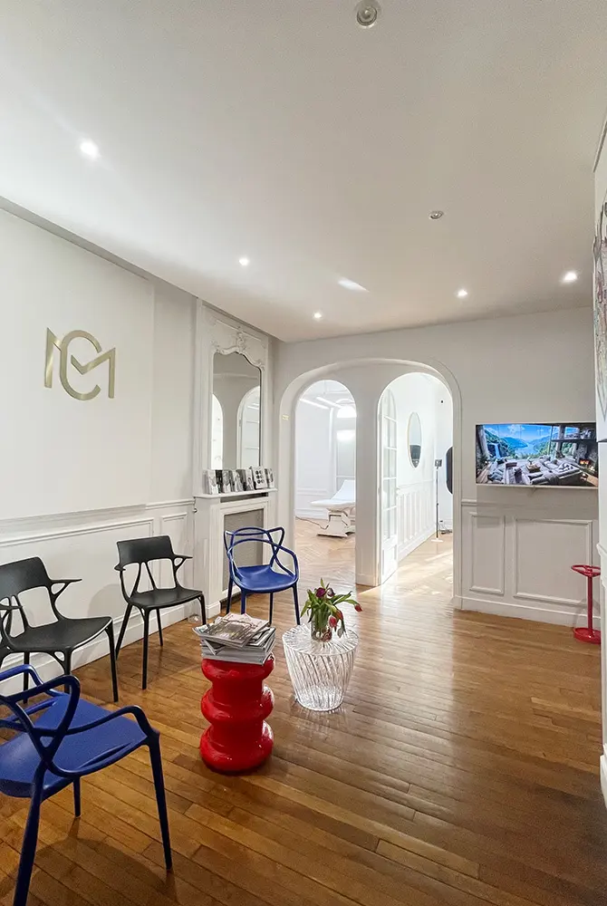 Christine Magnier（クリスティン・マニエ）氏のクリニック待合室。（写真／Alice）