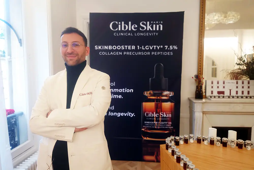 CIBLE SKIN創業者のラファエル・アクニン（Raphaël Aknin）氏。（写真／編集部）